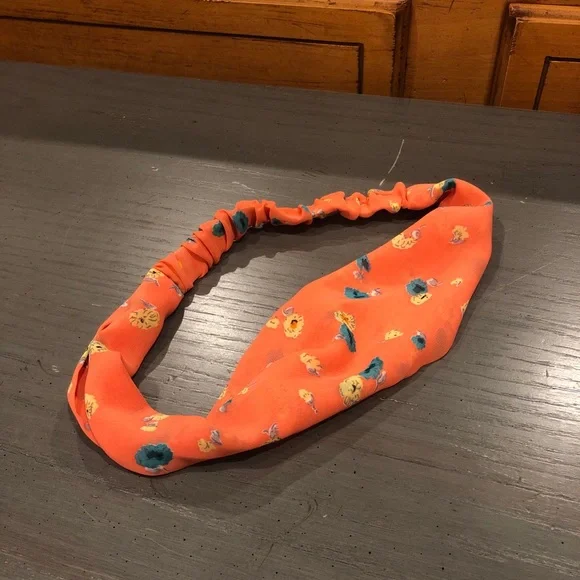 Coral Floral Headband - Picture 3 of 3